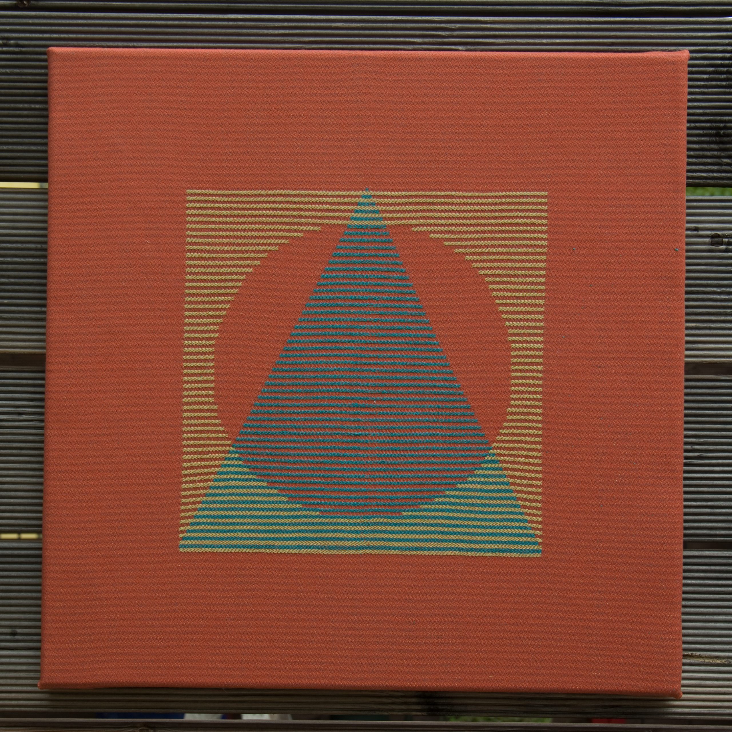Textiles Bild – Dreieck, Quadrat, Kreis 4